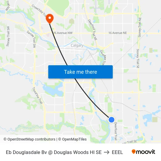Eb Douglasdale Bv @ Douglas Woods Hl SE to EEEL map