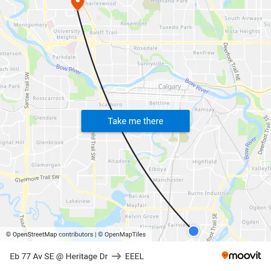 Eb 77 Av SE @ Heritage Dr to EEEL map