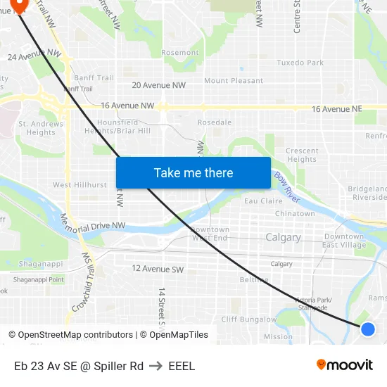 Eb 23 Av SE @ Spiller Rd to EEEL map