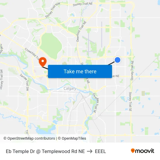 Eb Temple Dr @ Templewood Rd NE to EEEL map