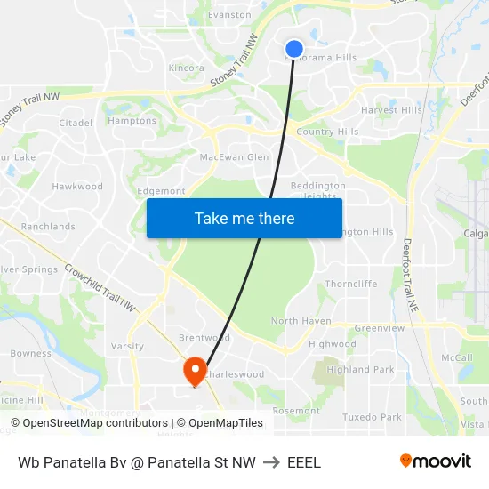 Wb Panatella Bv @ Panatella St NW to EEEL map