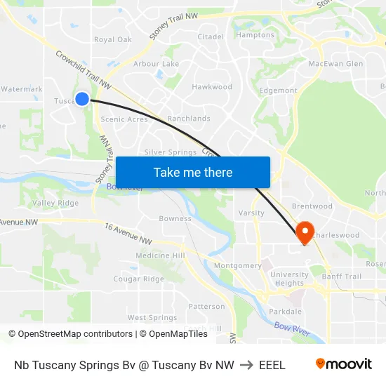 Nb Tuscany Springs Bv @ Tuscany Bv NW to EEEL map