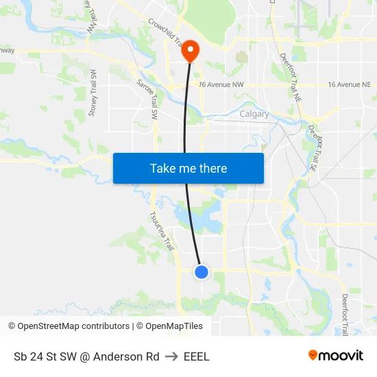 Sb 24 St SW @ Anderson Rd to EEEL map