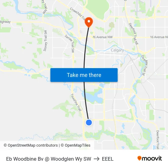 Eb Woodbine Bv @ Woodglen Wy SW to EEEL map
