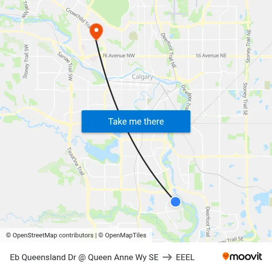 Eb Queensland Dr @ Queen Anne Wy SE to EEEL map
