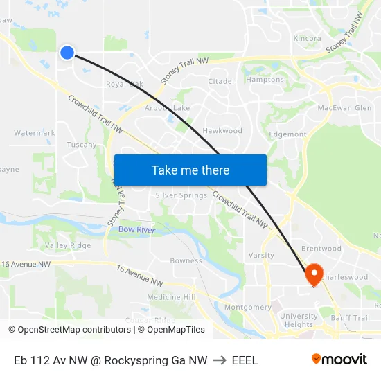 Eb 112 Av NW @ Rockyspring Ga NW to EEEL map