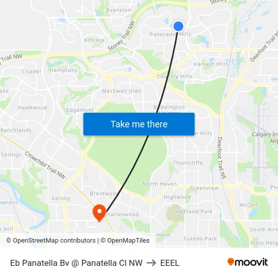 Eb Panatella Bv @ Panatella Cl NW to EEEL map