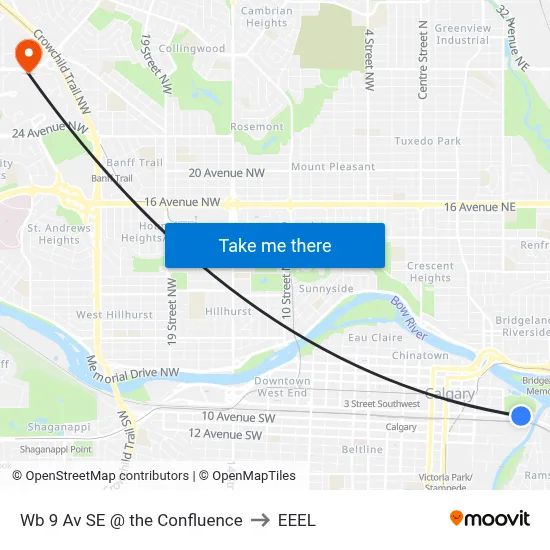 Wb 9 Av SE @ the Confluence to EEEL map