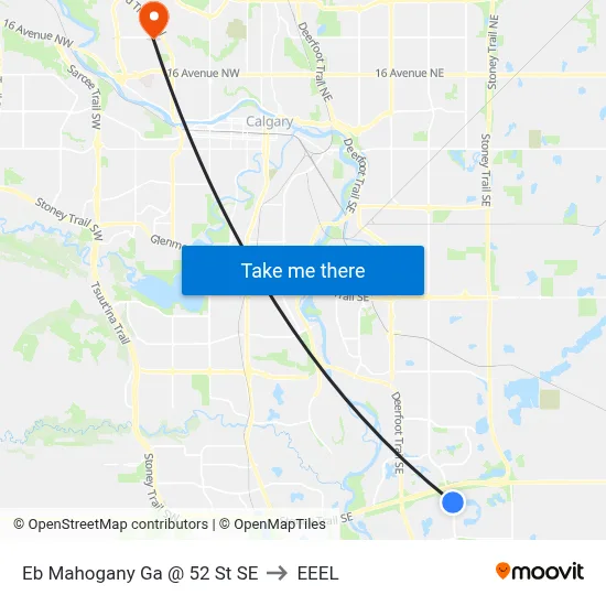 Eb Mahogany Ga @ 52 St SE to EEEL map