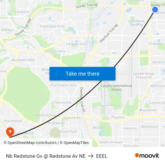 Nb  Redstone Gv @  Redstone Av NE to EEEL map
