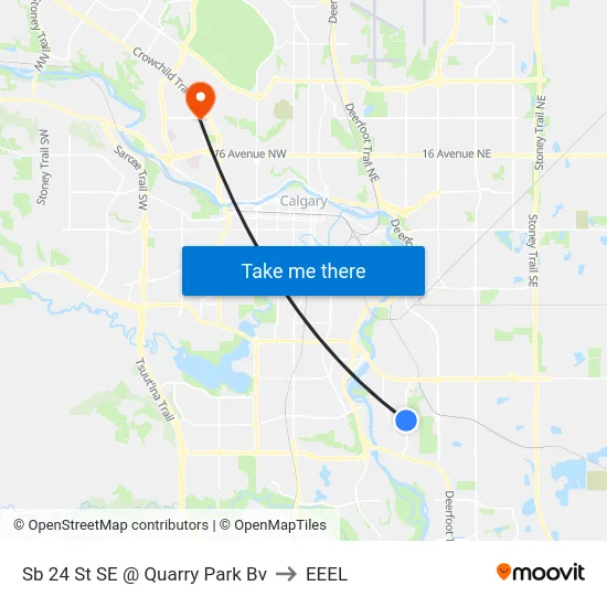 Sb 24 St SE @ Quarry Park Bv to EEEL map