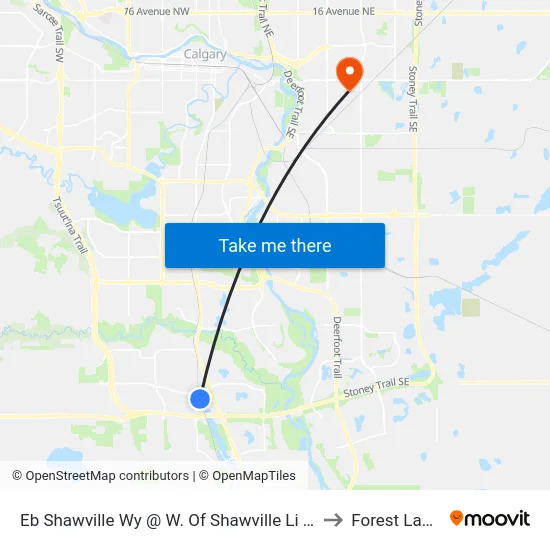 Eb Shawville Wy @ W. Of Shawville Li SE to Forest Lawn map