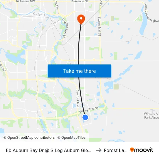 Eb Auburn Bay Dr @ S.Leg Auburn Glen Ht SE to Forest Lawn map