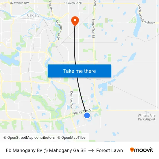 Eb Mahogany Bv @ Mahogany Ga SE to Forest Lawn map