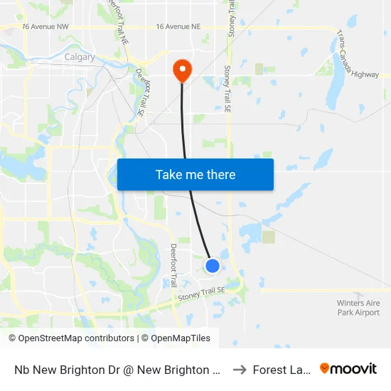 Nb New Brighton Dr @ New Brighton Av SE to Forest Lawn map