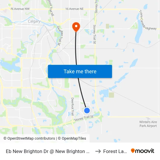 Eb New Brighton Dr @ New Brighton Ht SE to Forest Lawn map