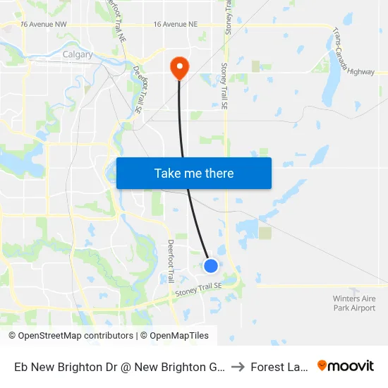 Eb New Brighton Dr @ New Brighton Gv SE to Forest Lawn map