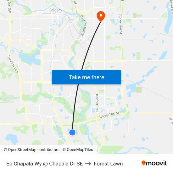 Eb Chapala Wy @ Chapala Dr SE to Forest Lawn map