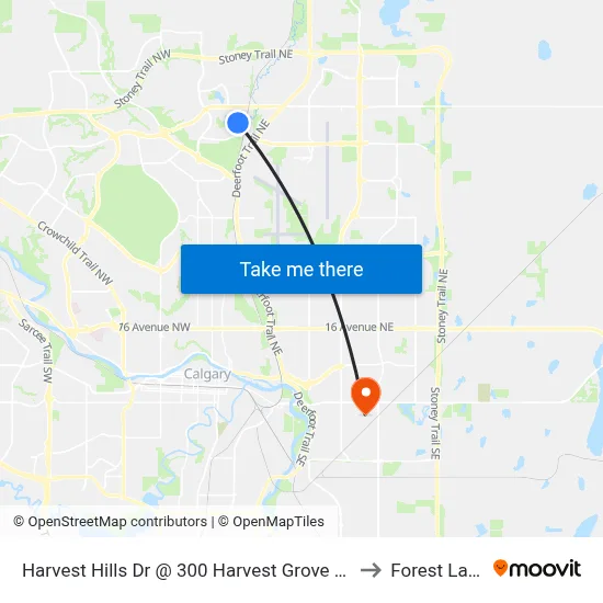 Harvest Hills Dr @ 300 Harvest Grove Pl NE to Forest Lawn map