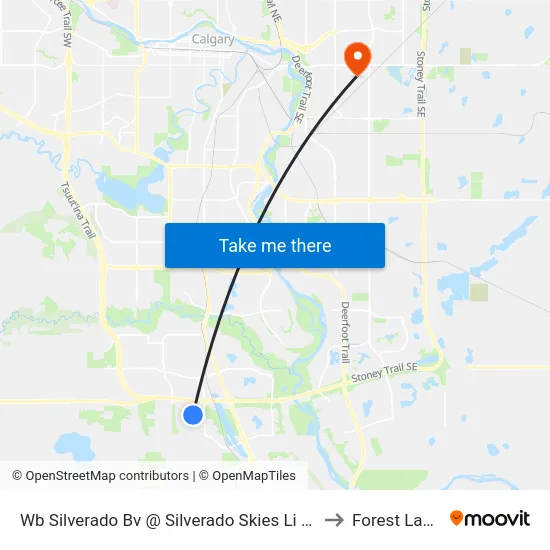 Wb Silverado Bv @ Silverado Skies Li SW to Forest Lawn map