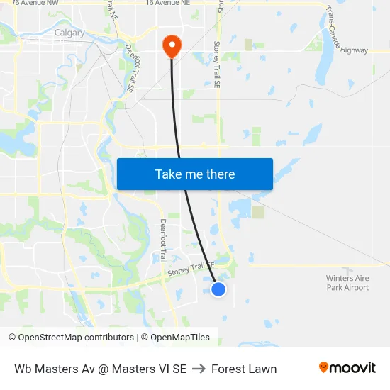 Wb Masters Av @ Masters VI SE to Forest Lawn map
