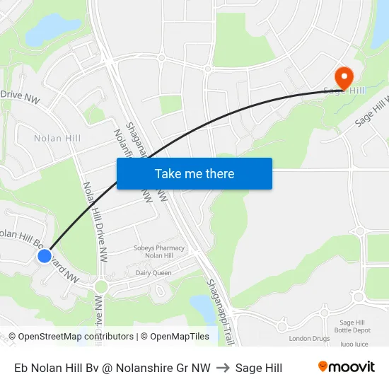 Eb Nolan Hill Bv @ Nolanshire Gr NW to Sage Hill map