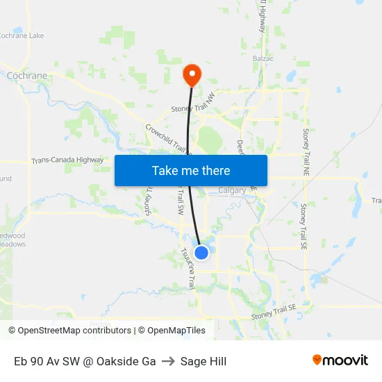 Eb 90 Av SW @ Oakside Ga to Sage Hill map