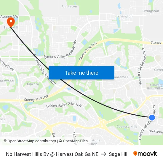 Nb Harvest Hills Bv @ Harvest Oak Ga NE to Sage Hill map