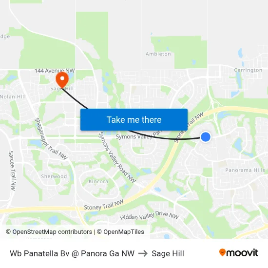 Wb Panatella Bv @ Panora Ga NW to Sage Hill map