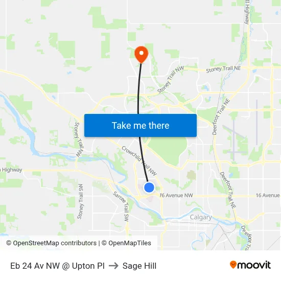 Eb 24 Av NW @ Upton Pl to Sage Hill map
