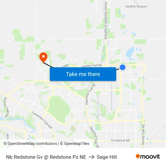 Nb  Redstone Gv @  Redstone Pz NE to Sage Hill map