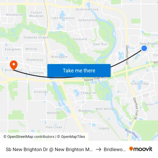 Sb  New Brighton Dr @ New Brighton Mr SE to Bridlewood map