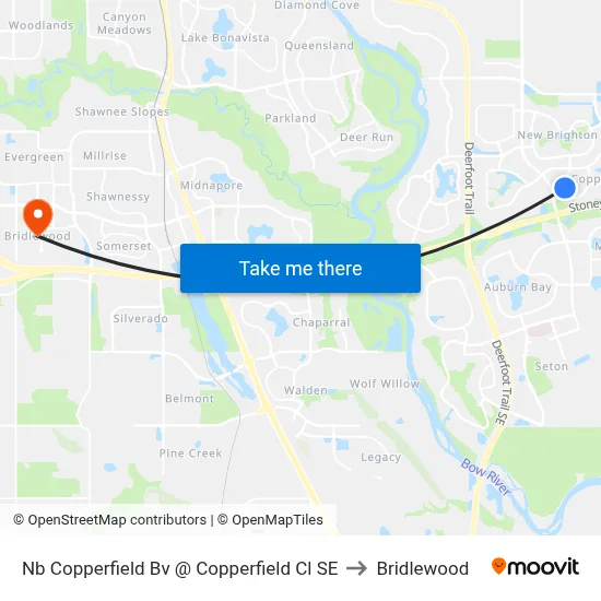 Nb Copperfield Bv @ Copperfield Cl SE to Bridlewood map