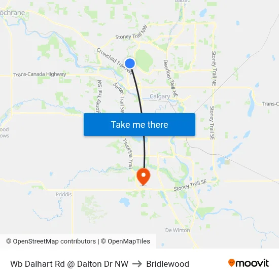Wb Dalhart Rd @ Dalton Dr NW to Bridlewood map