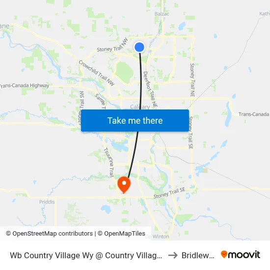 Wb Country Village Wy @ Country Village Link NE to Bridlewood map