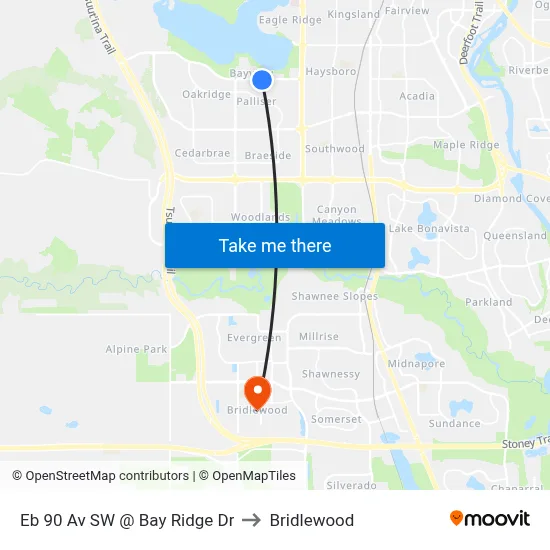 Eb 90 Av SW @ Bay Ridge Dr to Bridlewood map