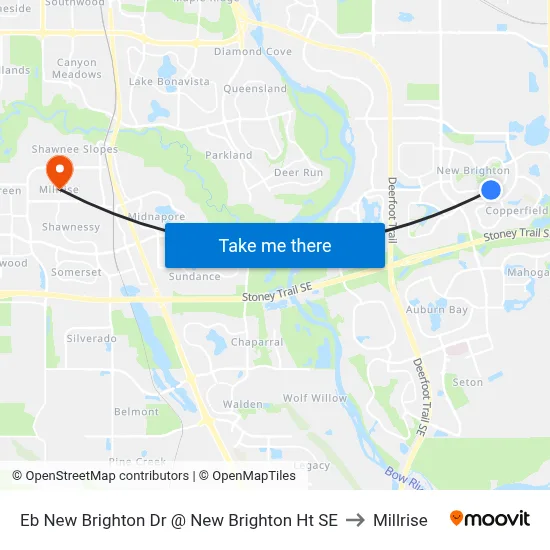 Eb New Brighton Dr @ New Brighton Ht SE to Millrise map