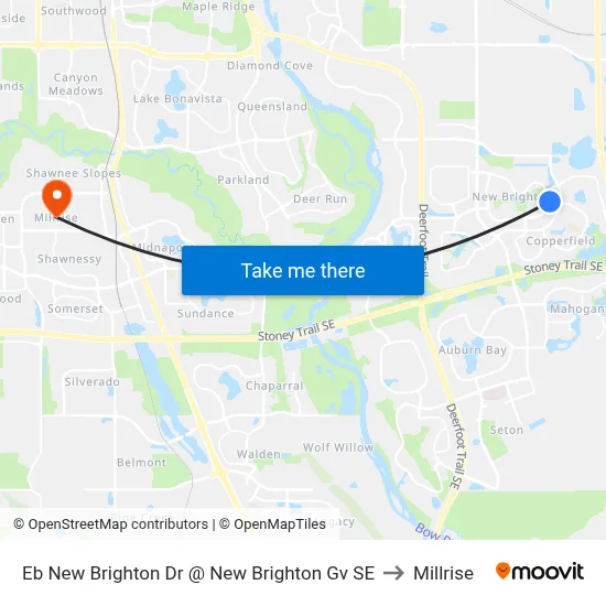 Eb New Brighton Dr @ New Brighton Gv SE to Millrise map