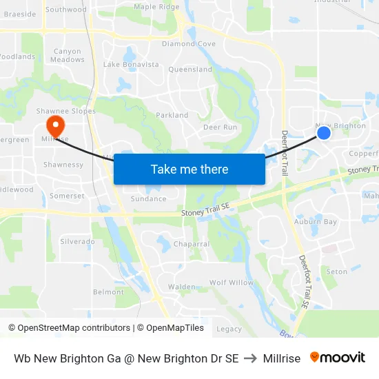 Wb New Brighton Ga @ New Brighton Dr SE to Millrise map