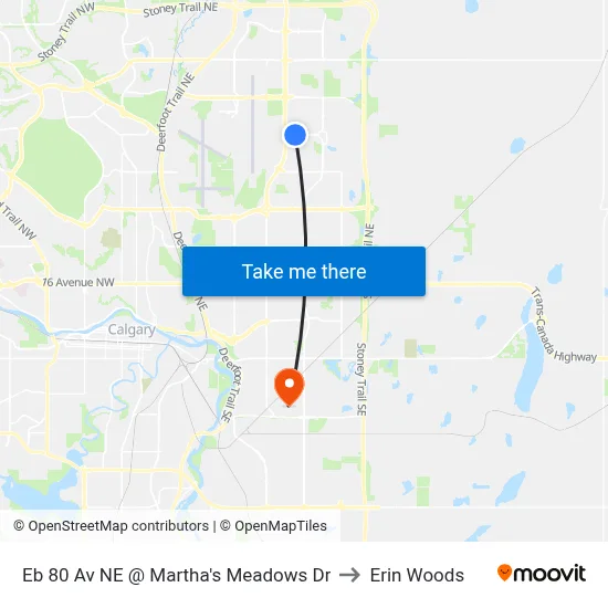 Eb 80 Av NE @ Martha's Meadows Dr to Erin Woods map