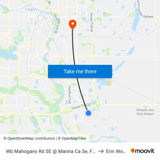 Wb Mahogany Rd SE @ Marina Ca Se, Farside to Erin Woods map
