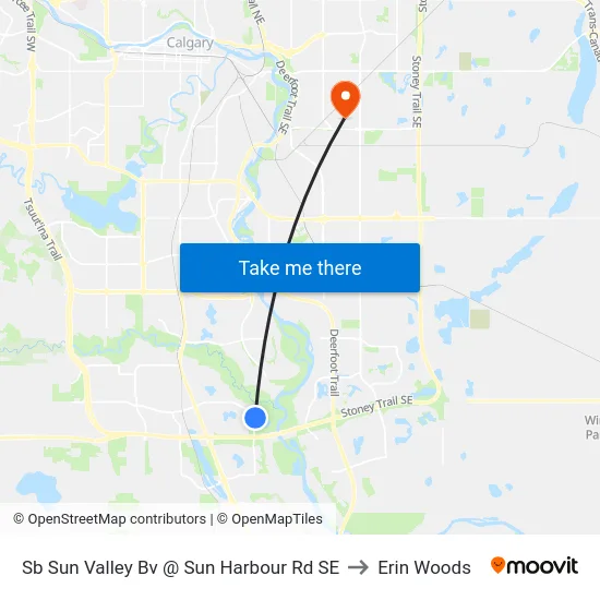 Sb Sun Valley Bv @ Sun Harbour Rd SE to Erin Woods map