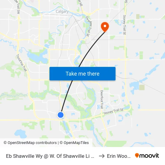 Eb Shawville Wy @ W. Of Shawville Li SE to Erin Woods map