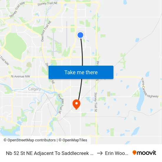 Nb 52 St NE Adjacent To Saddlecreek Cr to Erin Woods map