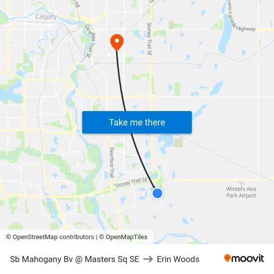 Sb Mahogany Bv @ Masters Sq SE to Erin Woods map