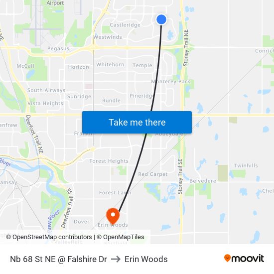 Nb 68 St NE @ Falshire Dr to Erin Woods map