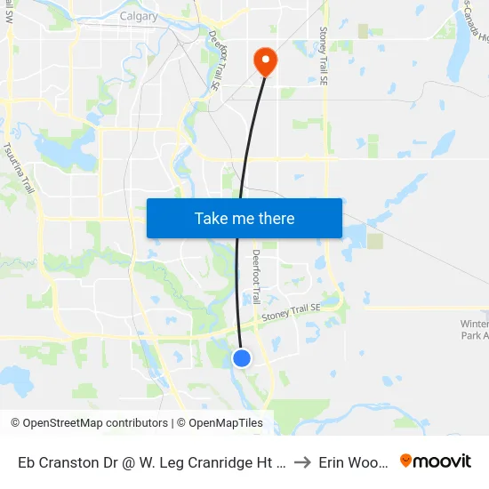 Eb Cranston Dr @ W. Leg Cranridge Ht SE to Erin Woods map