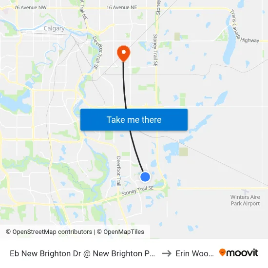 Eb New Brighton Dr @ New Brighton Pa SE to Erin Woods map
