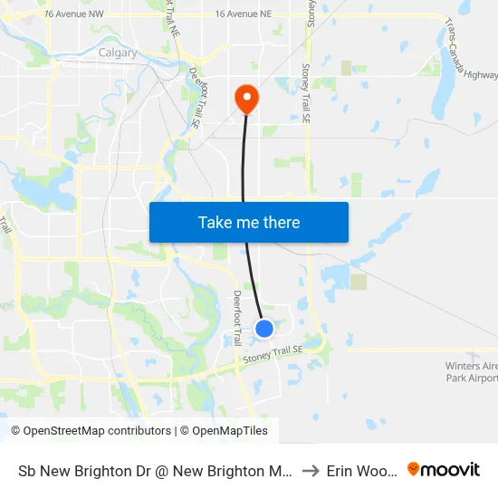 Sb  New Brighton Dr @ New Brighton Mr SE to Erin Woods map