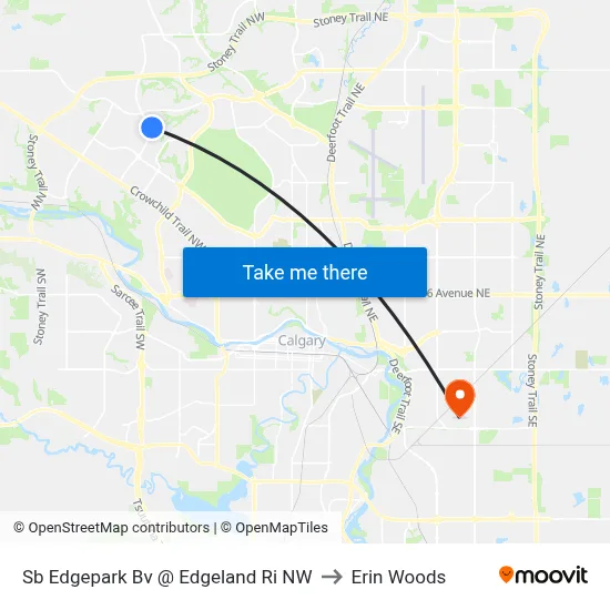 Sb Edgepark Bv @ Edgeland Ri NW to Erin Woods map